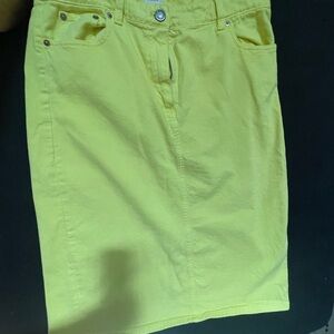 J. Crew bright Yellow Skirt